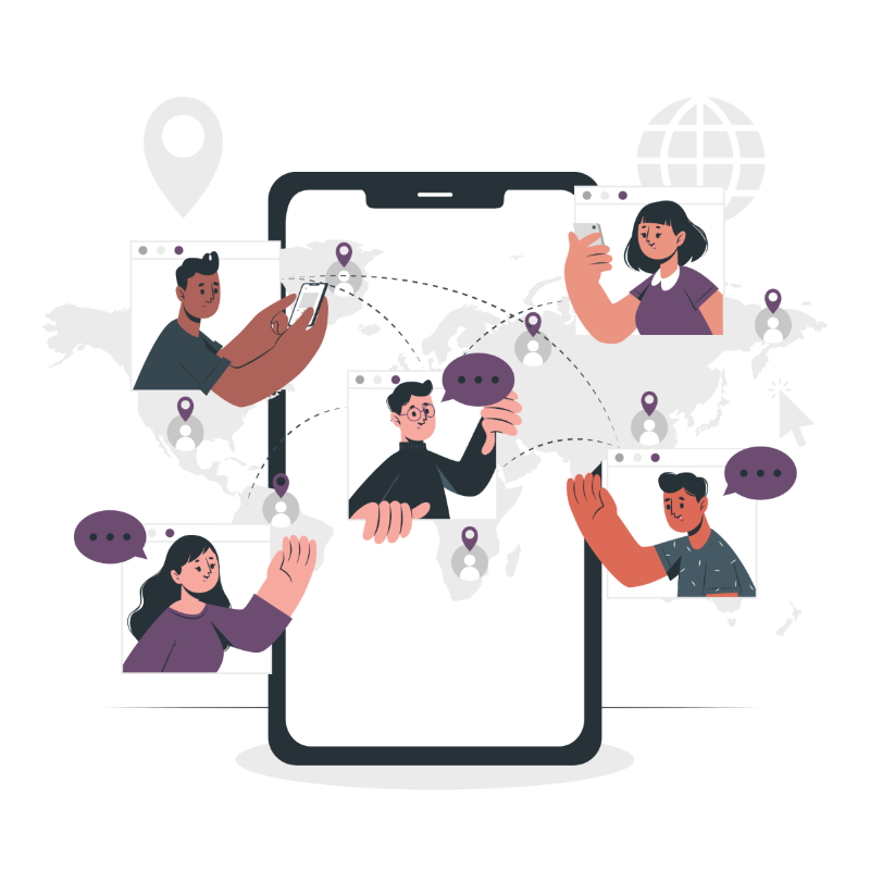 Way-Partner - Illustration - Online World - 2 - Purple