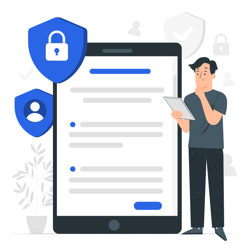 Way-Partner - Illustration - Privacy Policy - P - Blue